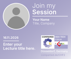 Example for a personalised speaker graphic