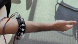 Image: Close-up of a sensor bracelet demonstrator; Copyright: Fraunhofer IBMT 